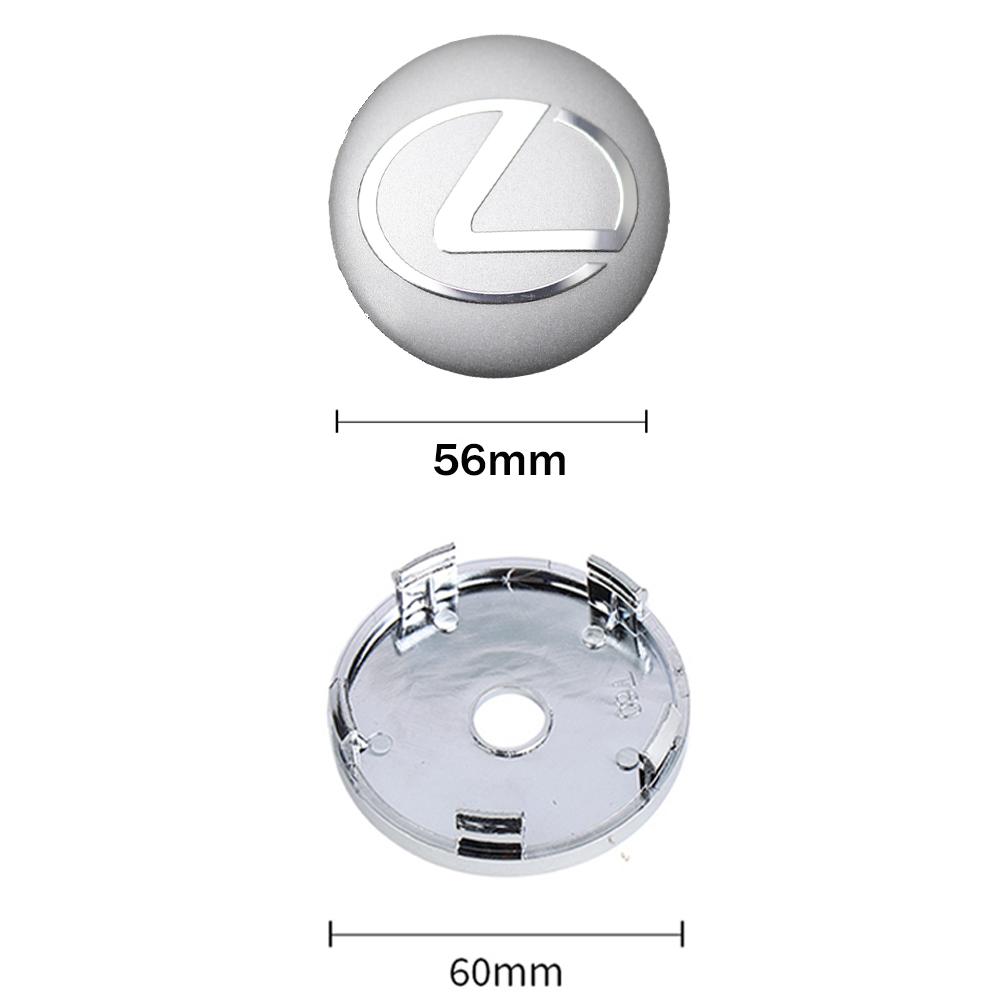 Interior Stickers Car Styling 4Pcs 56mm Car Tire Hub Center Cap Stickers Car Refit Accessories For Lexus ES300h RX350h NX350h UX MZ4