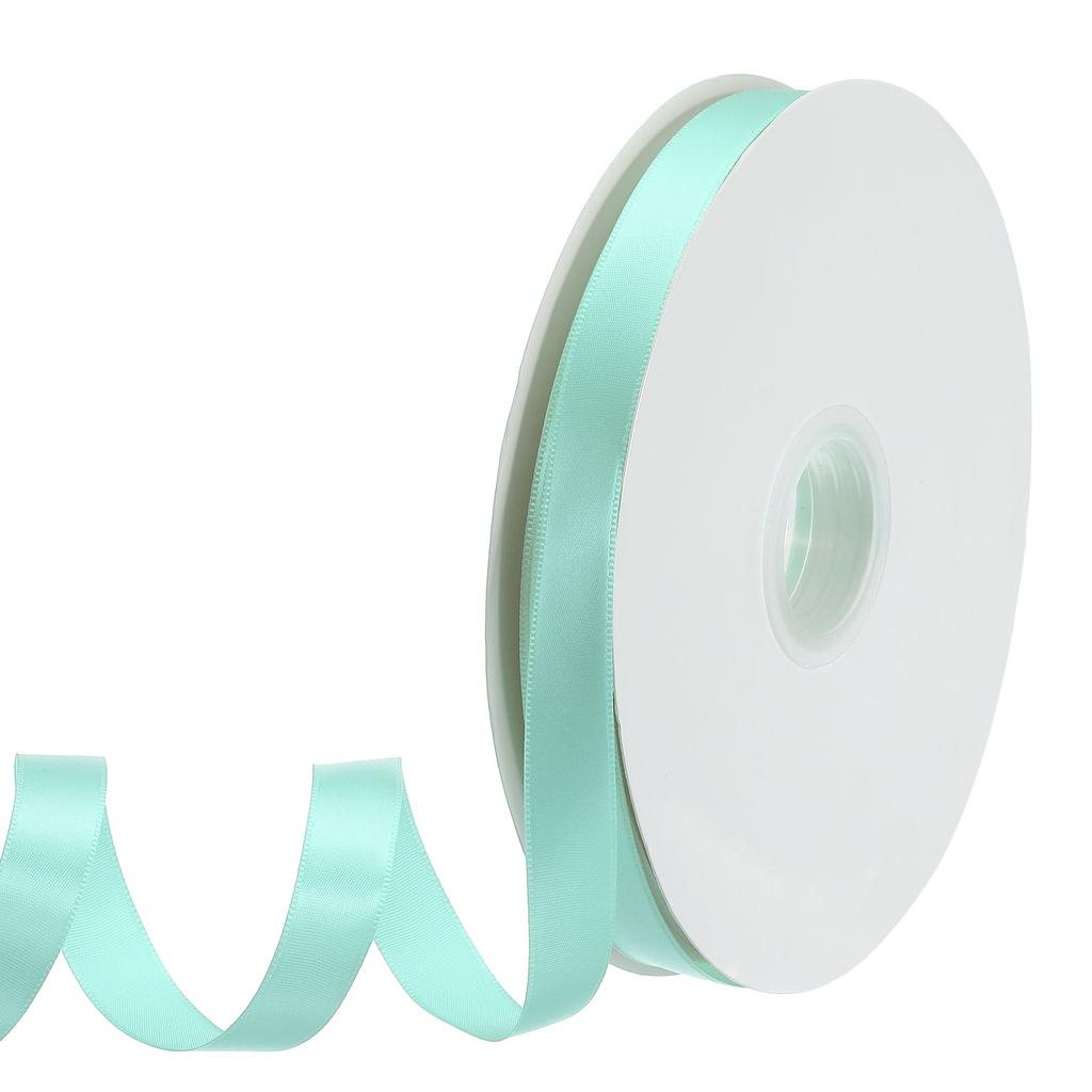 Polyester Satinband einseitig Grosgrainband Unifarbenes Stoffband für Basteln Hochzeitsparty Geschenkverpackung 5/8"x100 Yard