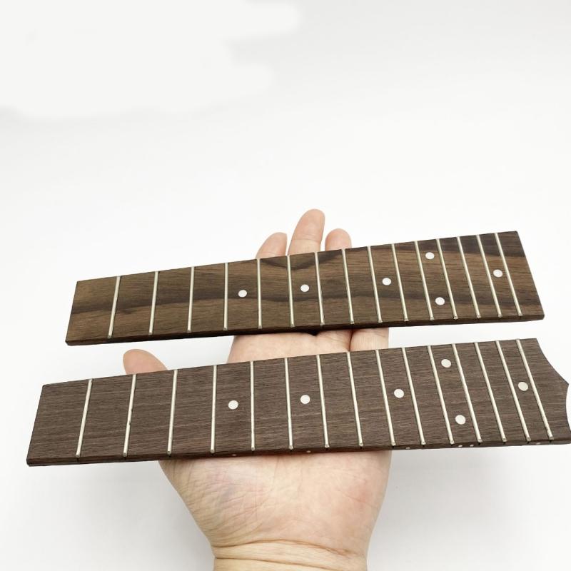 Premium Rosewood Ukulele Fingerboard Fretboard Part With White Dot Inlays For 21 Inch Ukulele Replacement Or Upgrade
