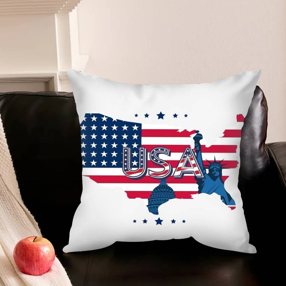 Cool A-American Flag Pillowcase Living Room Sofa Cushion Cover Bedroom Room Bed Pillow Cover Home Decoration