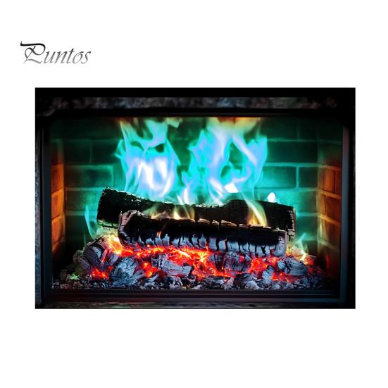 Removable PVC Wall Decor Fireplace Flame Decal, Vintage European Background Sticker, Self-Adhesive Decal Waterproof Mural for Living Room Dining Space