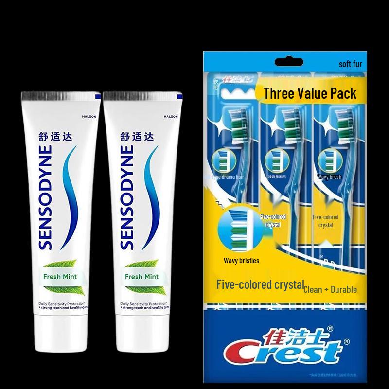 Sensodyne Cool Mint Anti-Sensitivity Toothpaste Bundle