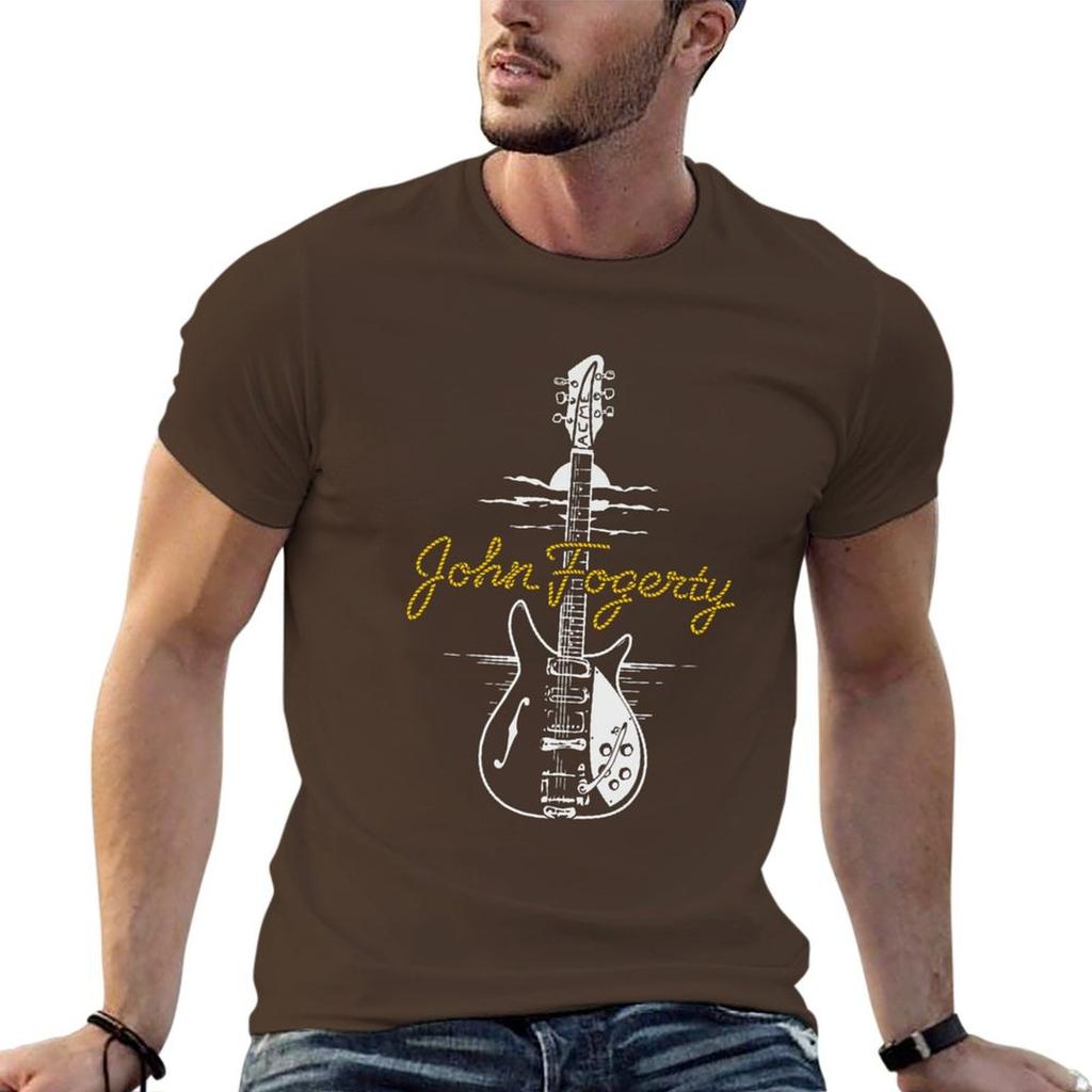 John Fogerty T-Shirt Plus Size Clothes for a Boy Heavyweights Oversized T Shirt Men