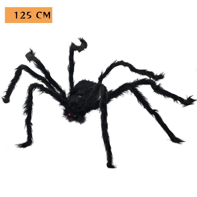 Large Plush Spider Props for Halloween Decorations - Haunted House & Courtyard Decor