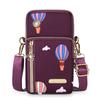 Minimalist Women's Phone Sling Bag – Lightweight Nylon Crossbody with ID Pocket, Ideal for Travel & Shopping