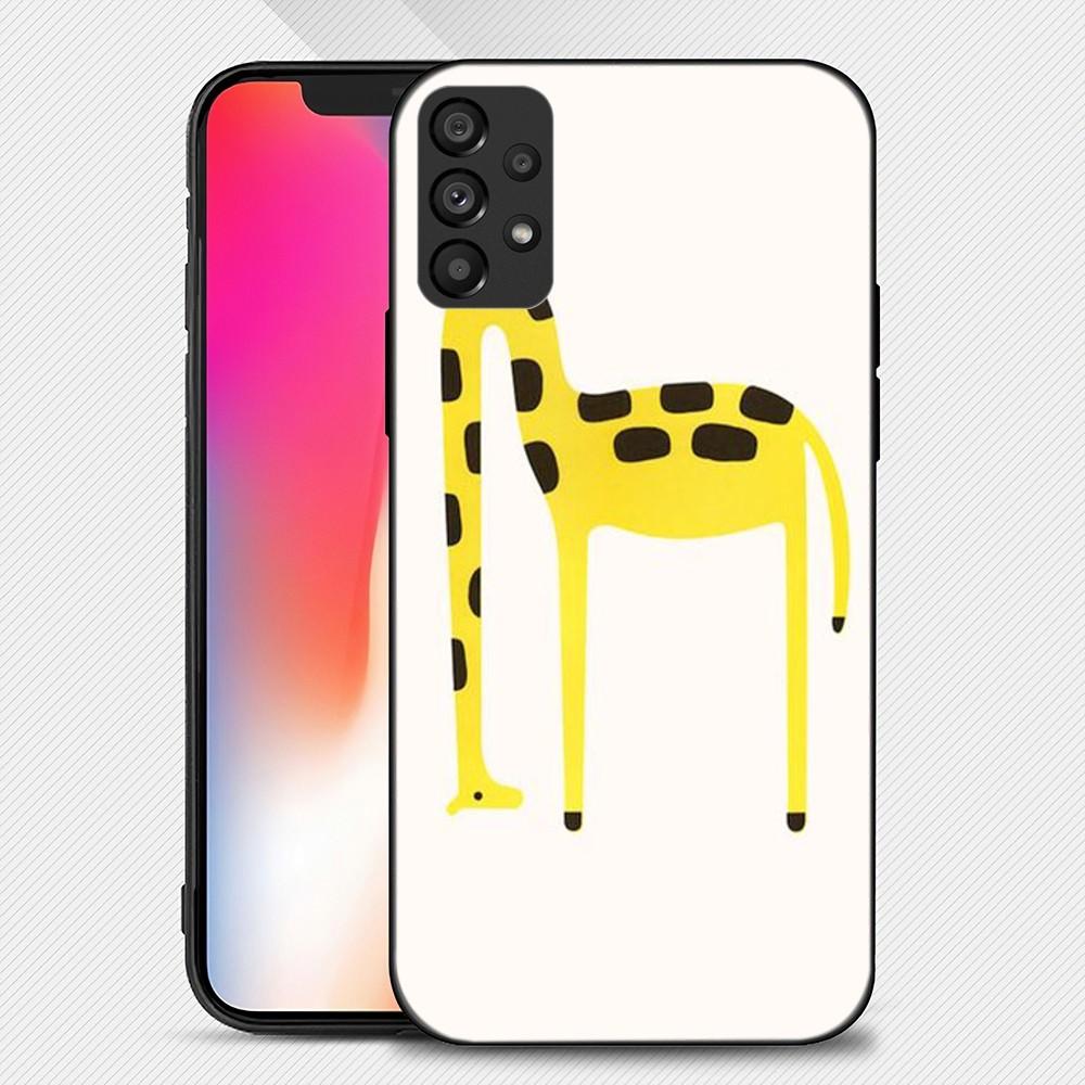 

Милый чехол для телефона с изображением желтого жирафа для Samsung Galaxy S22 S23 Ultra S21 S20 FE Plus Note 20, мягкий чехол Samsungnote20
