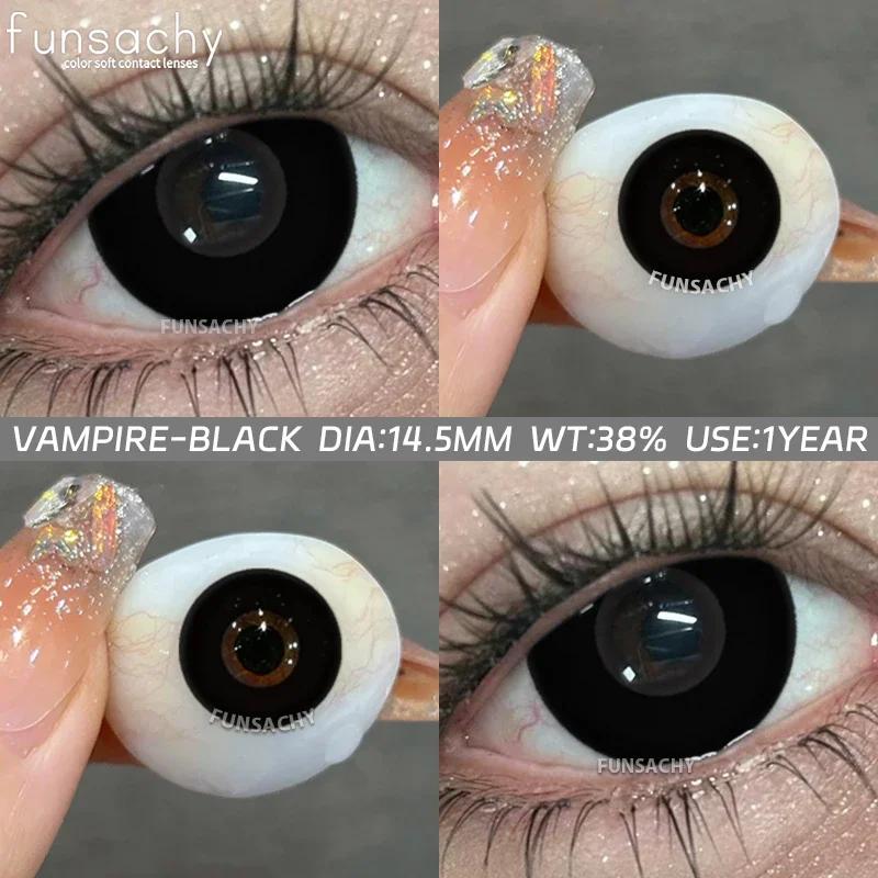 

FUNSACHY НОВЫЙ стиль контактные линзы для глаз косплей красные контактные линзы для глаз 1 пара синие ежегодные косметические розовые линзы для глаз