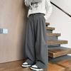 Trendy Brand Retro Simple Solid Color Drape Overalls Men's and Women's Street Loose and Versatile Wide-leg Casual Trousers