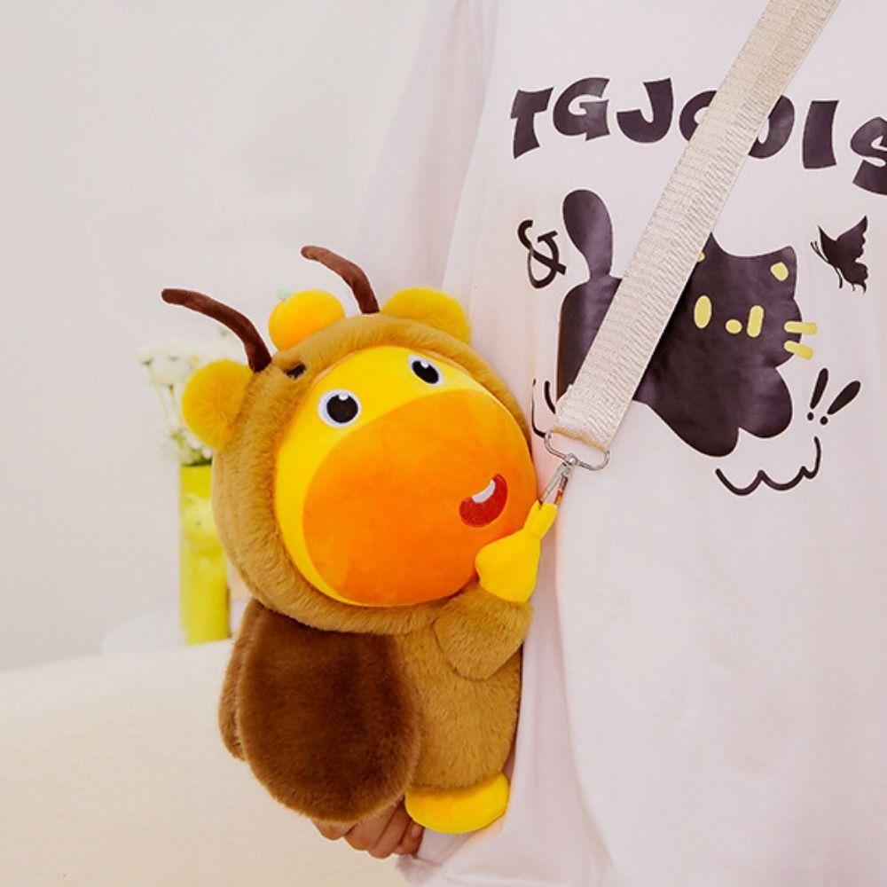 Cartoon Capybara Lulu Doll Toy Cockroach Stuffed Capybara Doll Capybara Doll Plush Doll  Boys Girls