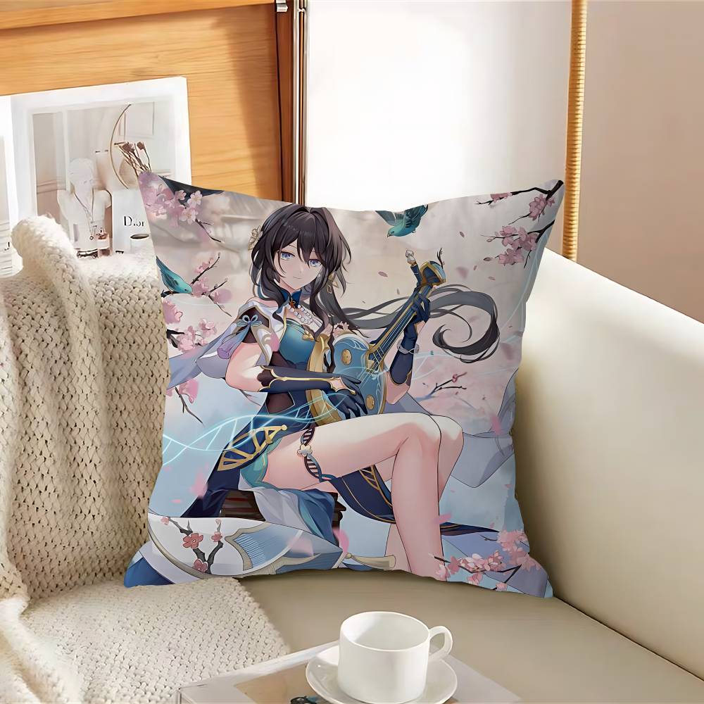 ANIME R-Ruan Mei Ahornblatt Design Kissenbezug Fröhliche Herbsternte Dekor Feiertagsdekoration Kissenbezug