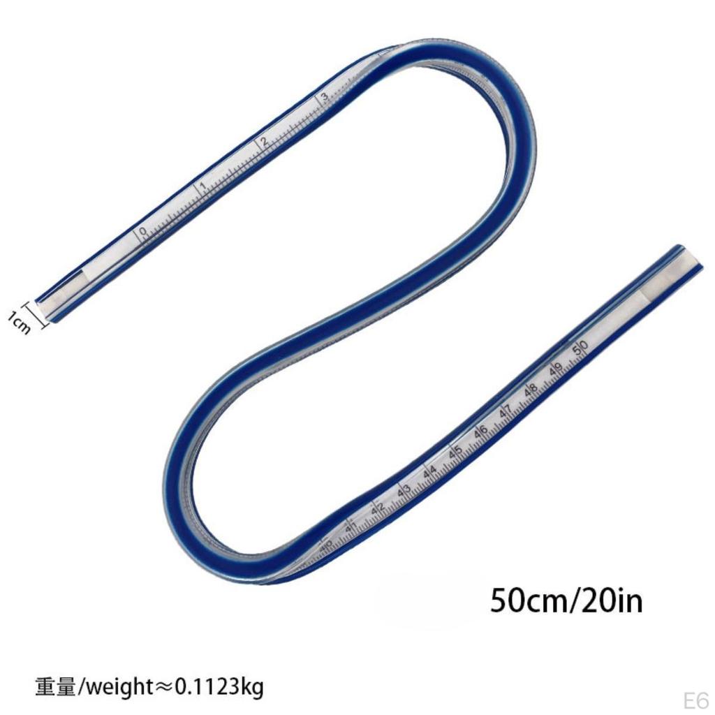 Curved Ruler for Crafting And Design Projects