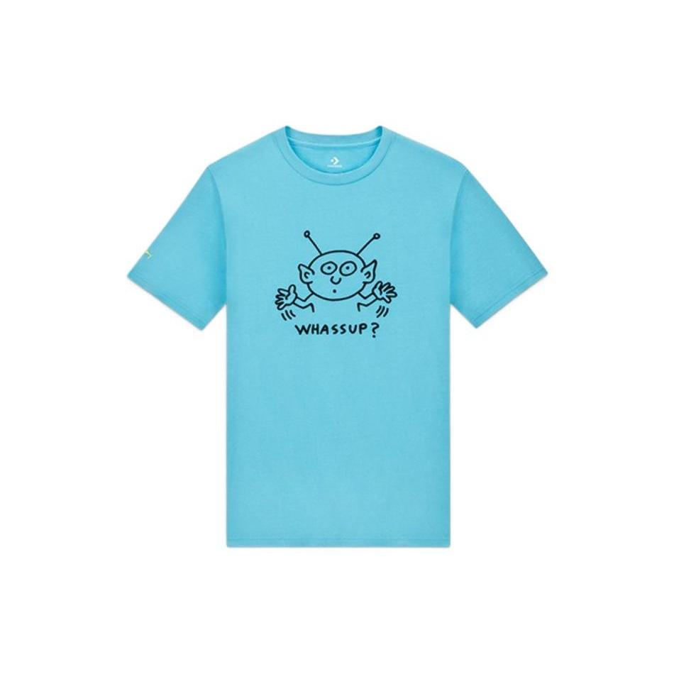 Converse x Keith Haring Alien T-Shirt Asia Sizing Haring Blue Men s 10025063-A01 XL