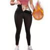 Women's High Waist Tummy Control Yoga Pants with Button Detail