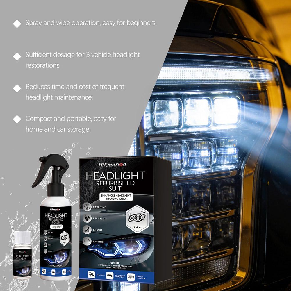 Headlight Restoration Kit, Advanced Car Light Repair Tool - Restore clear car headlights and prevent yellowing