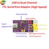 USB to 1/2/4/8 TTL Serial Communication Conversion Module High-Speed Ch348/344/342/Ch343 Chip  Type C