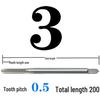 Extended Shank Fine Thread Tap for Hand and Machine Use, Non-standard Sizes M4-M24