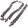 Fashion Personality Trendy Flash Full Diamond Tassel Necklace Bracelet Set Women'S Fashion Versatile