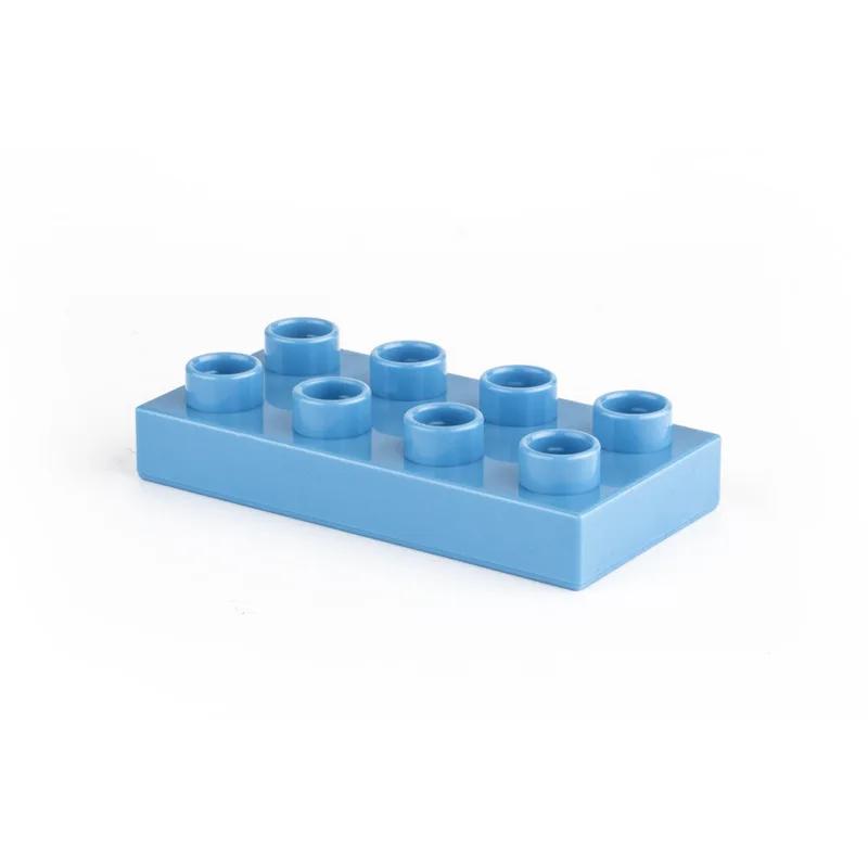 Groot formaat Blok Dunne Baksteen 2x4 10 stuks/partij Educatief Bouwblokkenset Compatibel met Duplo Blok Bakstenen Plastic Speelgoed Speelsets voor Kinderen