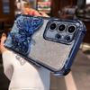 3D Holder Glitter Case For Samsung Galaxy A56 A36 A26 S25 Edge S24 FE S23 S22 Plus S21 S20 Ultra Shockproof  Back Cover