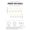 24PCS Pink False Nails with 3D White Bunny Decor Durable Resin for Holiday Party Wedding Daily Wear