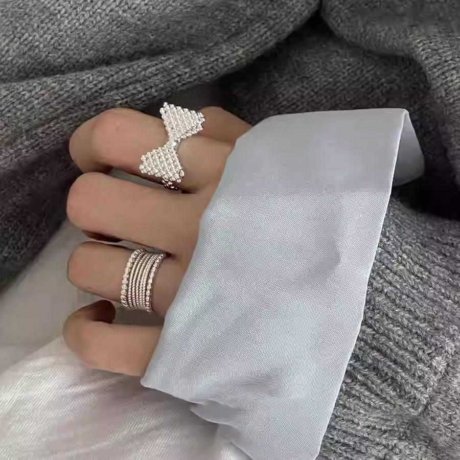 Unique And Elegant Copper Butterfly Knot Ring For Women Versatile Open Design Perfect For Fashion Lovers