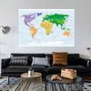 Wall Map Theme Series Background Cloth World Map Poster Wall Decor School Travel Supplies
