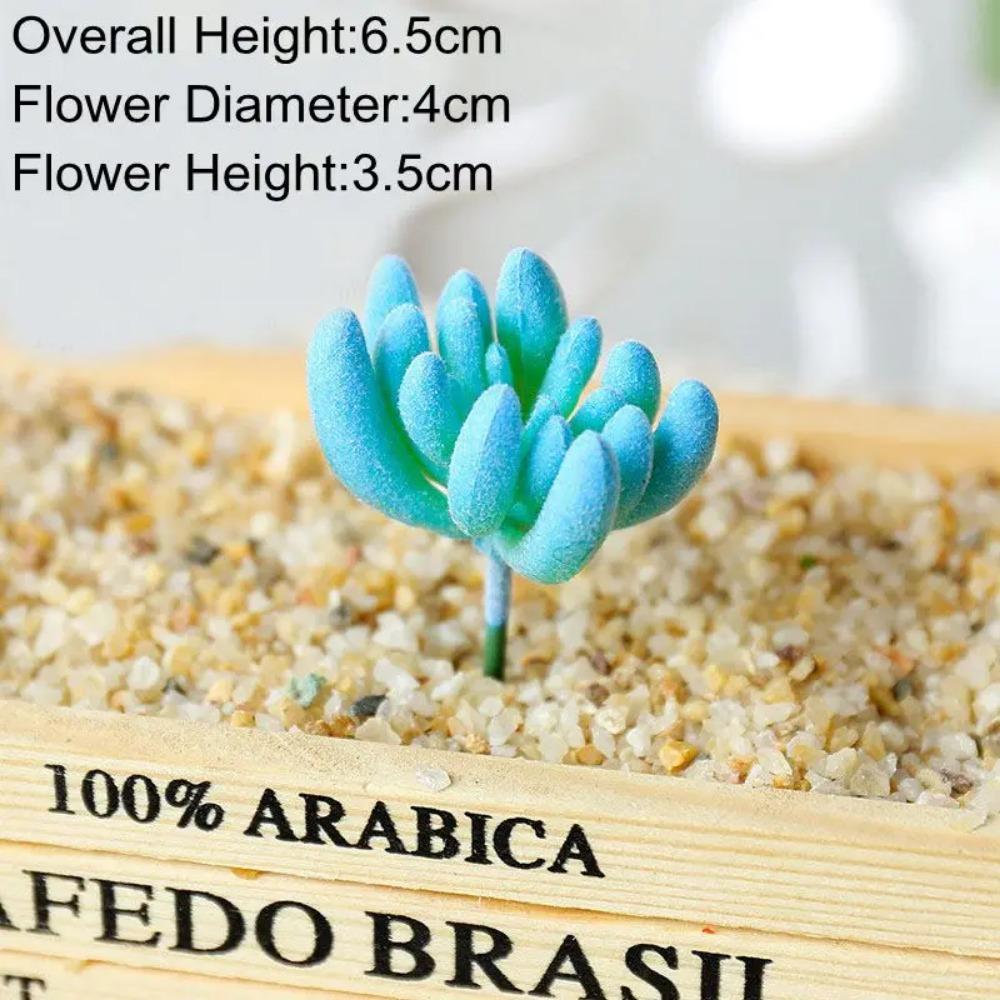 

Мини Маленький Средний Большой Синий Флокированный Искусственные Суккуленты Растения Дом Спальня Гостиная Настольное Украшение Искусственные Растения Бонсай