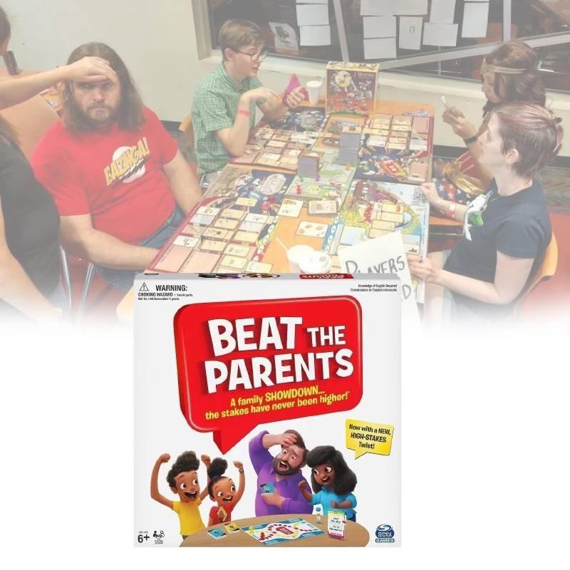 Fesselndes Spin Master Brettspiel Schlage deine Eltern Nur ein lustiges Kartenspiel-Erlebnis