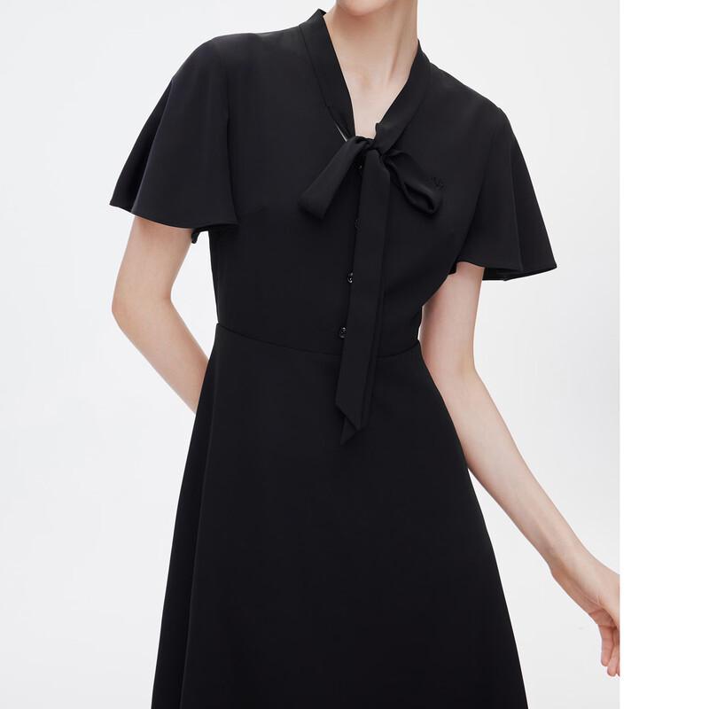 

GIOVANNI VALENTINO Summer V-Neck Bowknot A-Line Midi Dress XL