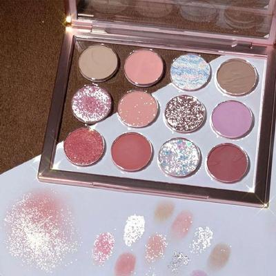 7/12/20 Color Matte Glitter Eyeshadow Palette Eyeshadow Diamond Shimmer Nude Shiny Makeup