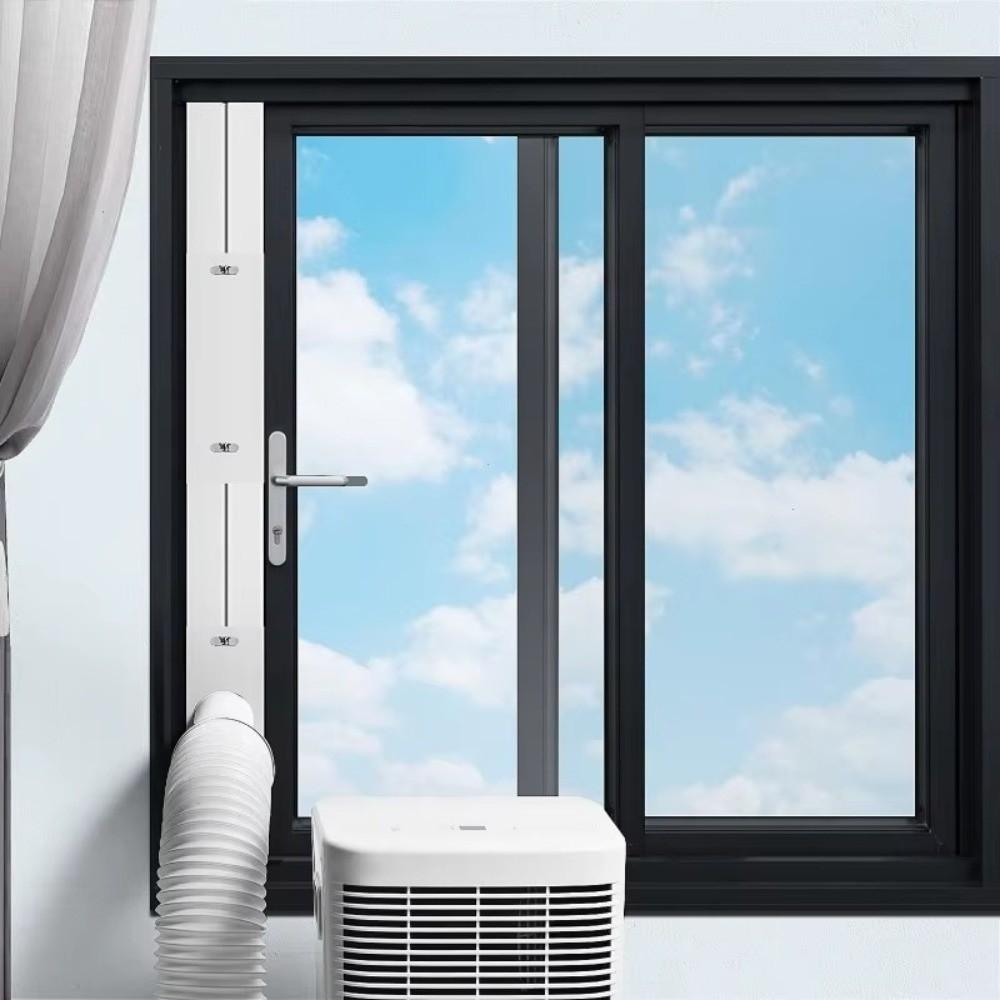 Retractable Air Conditioner Window Vent Kit AC Wind Block Seal Plate Home Sliding Window