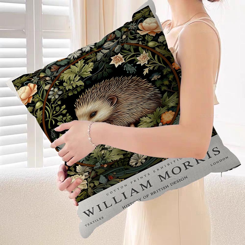 Neutral William Morris Pillow Gift Home Office Decoration Bedroom Sofa Car Cushion Cover Case 45x45
