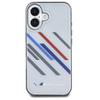 BMW Bmhcp16S23Htrag Iphone 16 6.1       Szary/Grey Hardcase Motorsport Iml Random Stripes