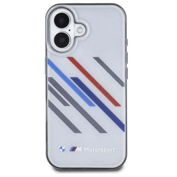 BMW Bmhcp16S23Htrag Iphone 16 6.1       Szary/Grey Hardcase Motorsport Iml Random Stripes