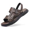 Sandali da uomo 2024 estate nuovi antiscivolo scarpe da spiaggia per esterni leggere suola morbida pantofole da papà di mezza età