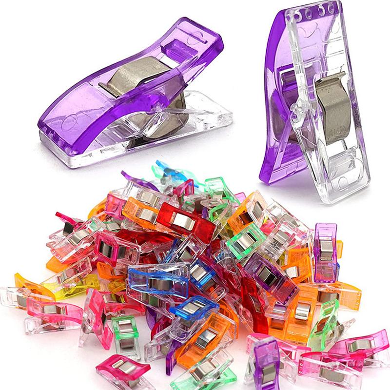 20-60PCS Colorful Quilting Clip Multi-functional Sewing Clips Suitable for DIY Craft Crochet Knitting Embroidery Accessories ZYF