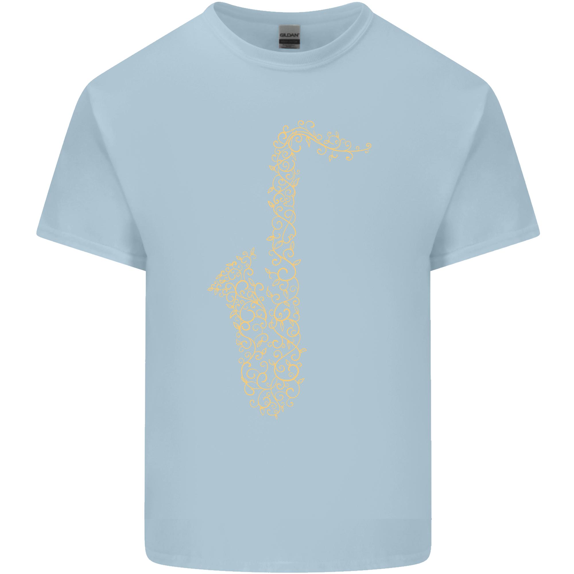 A Saxophone Musical InstruUnisexts Brass Band Unisexs Light Cotton TShirt S