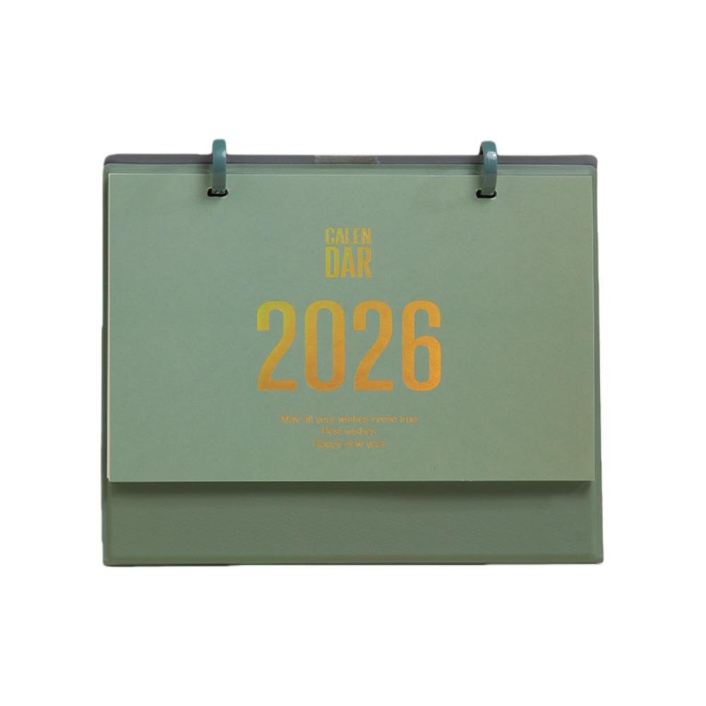 Solid Color Horse Year Calendar Month Date Display Standing Flip Calendar  Spring Festival