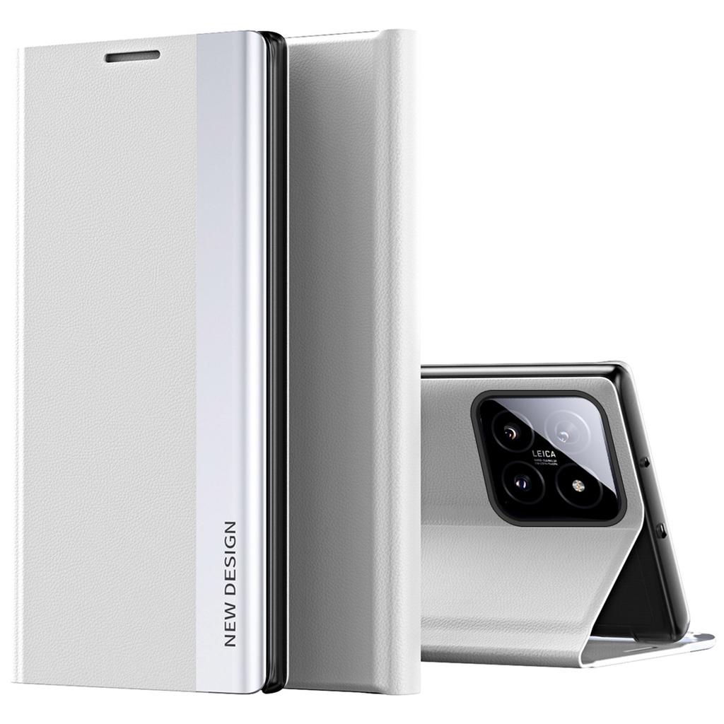 Pro Xiaomi 14 Pro Pouzdro se stojánkem Odolné proti pádu PC+Kůže Kryt na ochranu telefonu