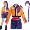 Girl Group Stage Performance Costume pop Music Dance Outfit Printed Jacket Crop Top Shorts Party Cosplay Suit