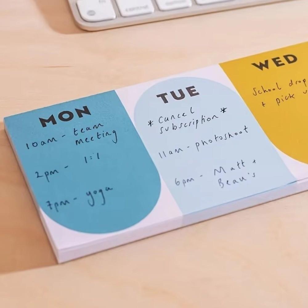 Self-Adhesive Pocket Memo Pad Portable Tear-Off Planner Notepad Sticky Notes Study