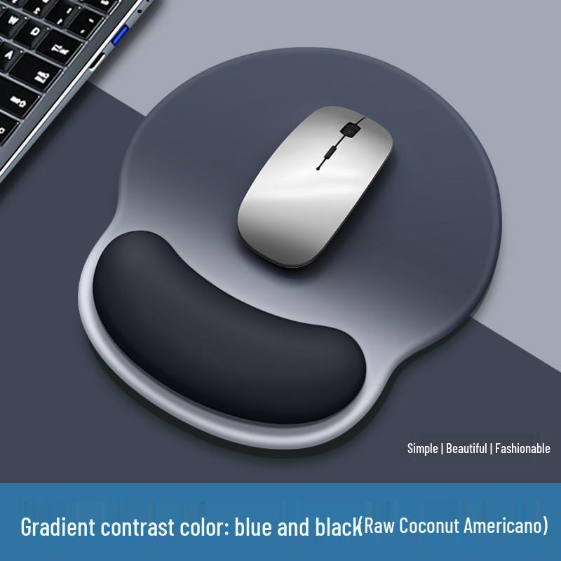 Ergonomic Wrist Rest & Mouse Pad with Silicone Guard for Men & Women