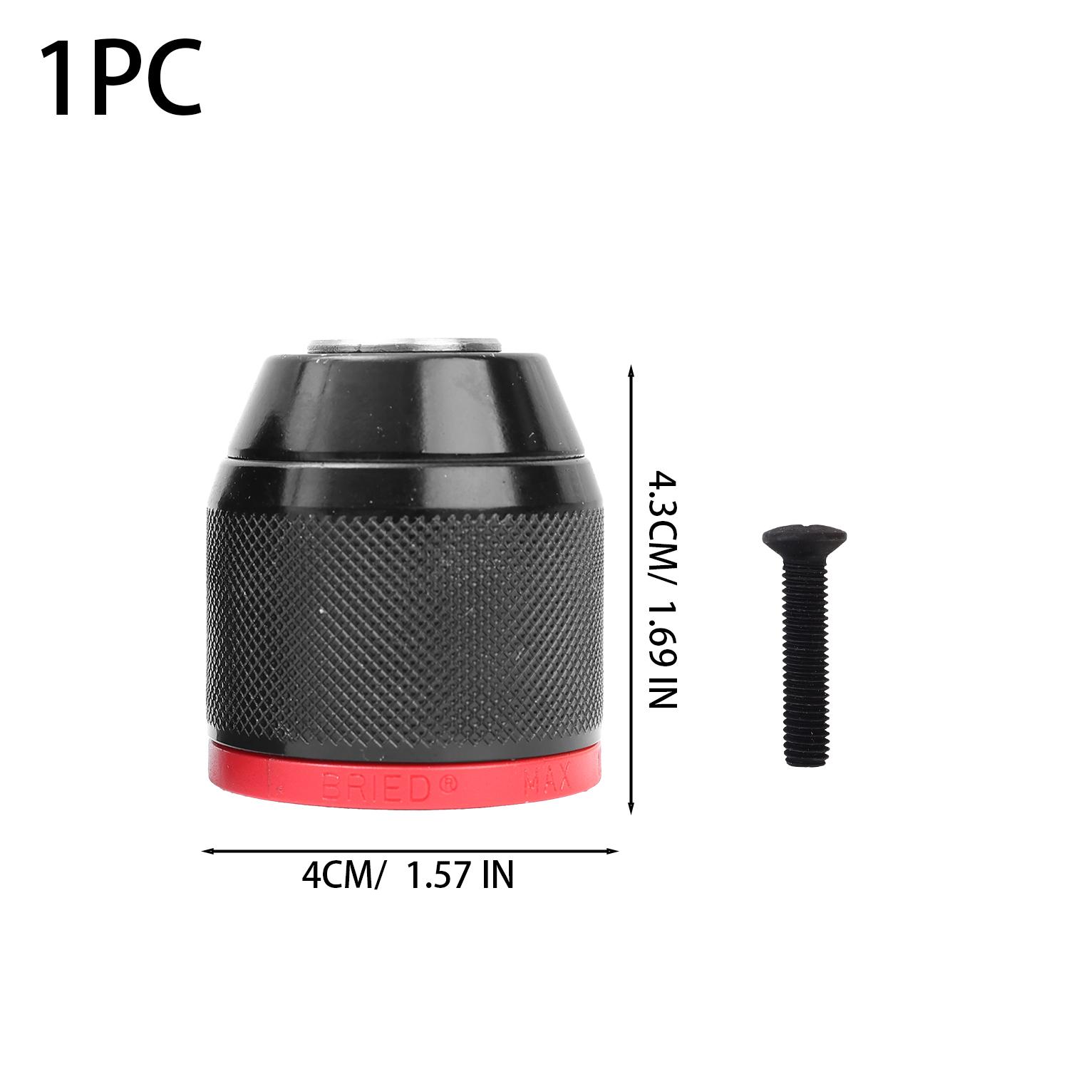 

Keyless Metal Ratche Drill Chuck Self-Tightening Chuck Adapter Quick Change Converter for Drill Bit Taps Socket Screwdriver