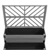 Raised Garden Bed with Trellis, 2-Tier Wooden Elevated Planter Box for Vegetables, Flowers, Herbs, Grey