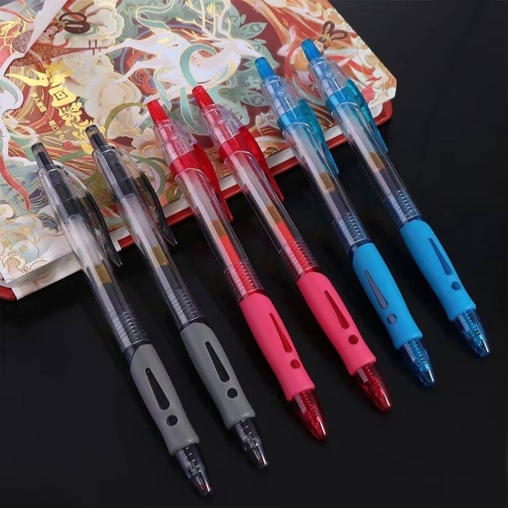 100pcs Multifunction Black/Red/Blue Retractable Pens Examination Signature Ink Ballpoint Pen Writing 0.5mm Gel Pens School Supplies for Writing