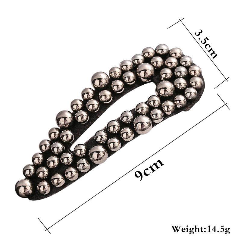 1 szt. Symulowane perły spinki do włosów koralikowe geometryczne klipsy do włosów dla kobiet wsuwki dziewczęce modne spinki do włosów akcesoria do włosów biżuteria