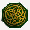 1pc Celtic Knot Automatic Open/Close Umbrella, Portable Folding Umbrella for Travel, Themed Events, It is suitable as a gift for various festivals, Ou