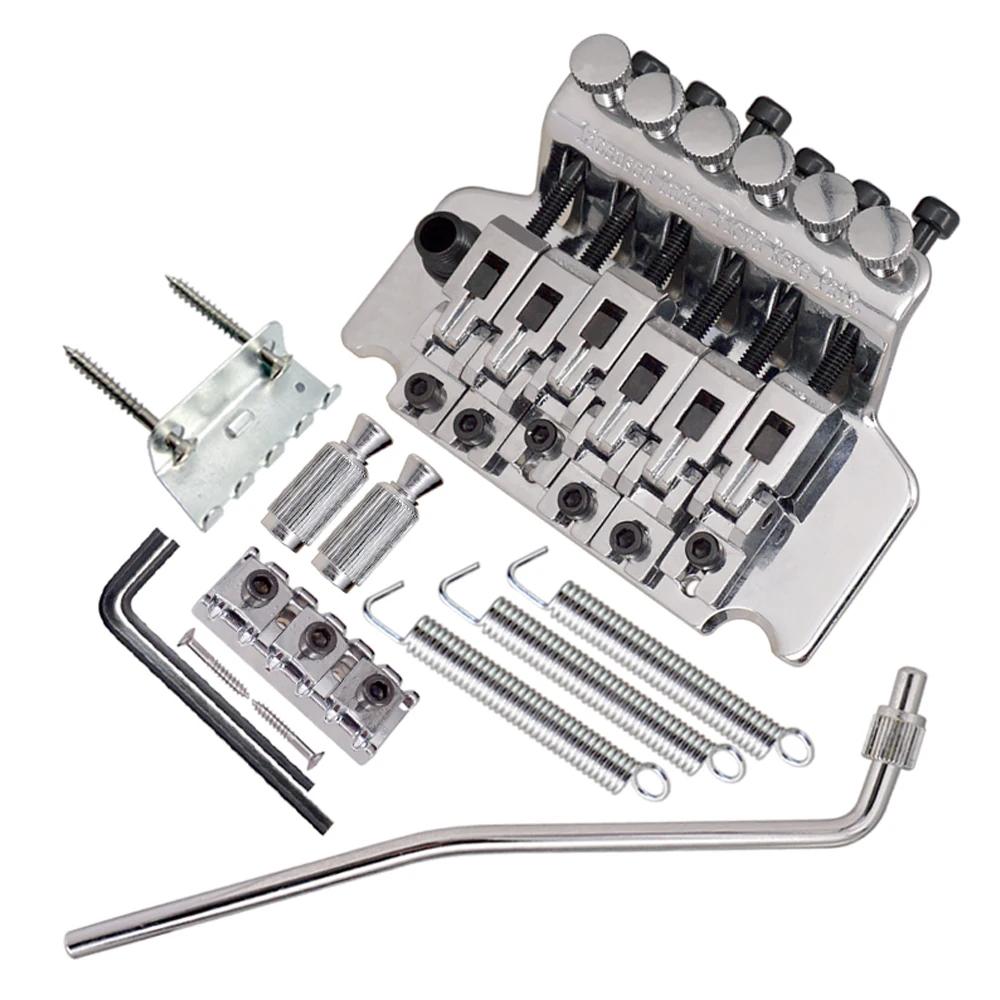 Doppelrolle Tremolo Brücke | Verriegelndes Zinklegierungs System | 6-Saiten E-Gitarre Ersatz mit Federkralle & Arm