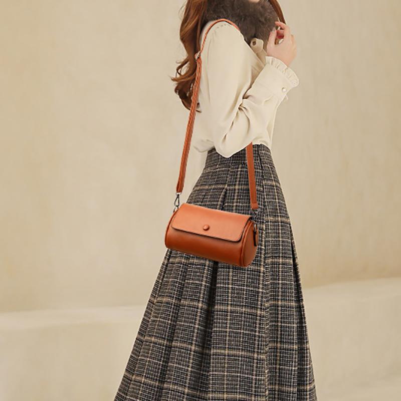 Women's PU Leather Shoulder Bag  Crossbody Bag  Monochromatic  Messenger Bag  Fashion Bag  Simple Bag  Trendy