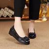 Autumn New Mother Leather Shoes Middle-aged Soft-soled Non-slip Versatile Lightweight Single Shoes Comfortable Simple Flat Women's Shoes